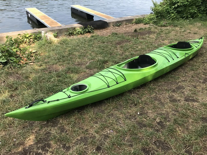 2-man kayak with luggage hatch in Berlin Backstagetourism