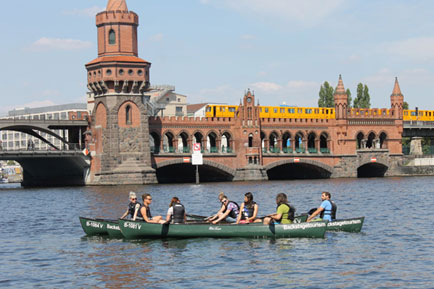 Oberbaumbrücke Kanutour Berlin